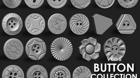 Buttons Collection IMM Brush Pack (21 in One) VOL. 5