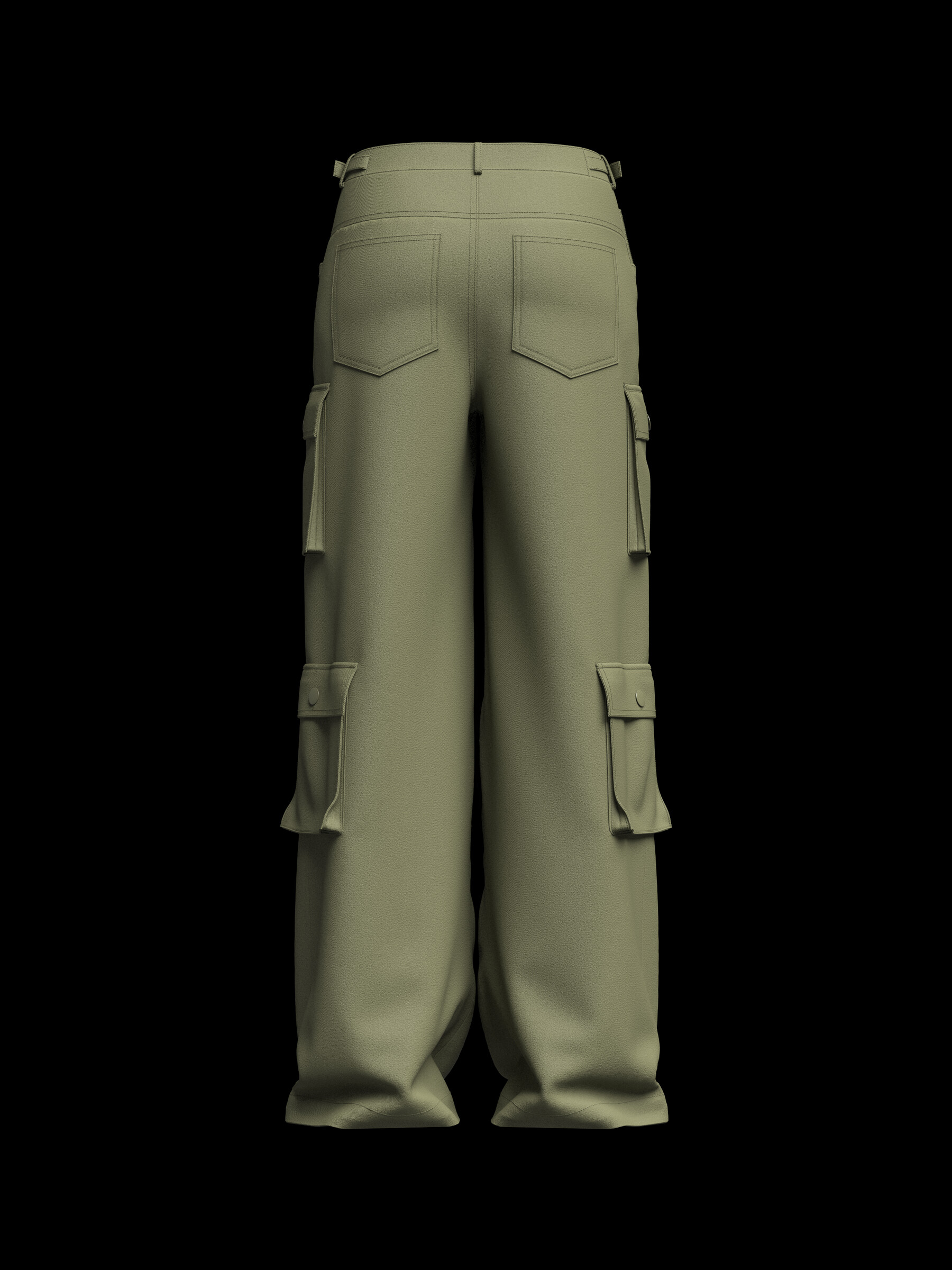 ArtStation - Womens Cargo pant 3d Model