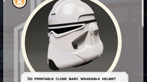 Clone BARC trooper wearable 3d printable helmet