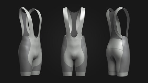 Mens Cycling Bib Shorts 3d Model