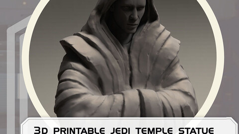 Star Wars Jedi temple statue