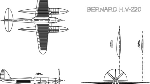 Bernard H.V.220 plans-svg vector file