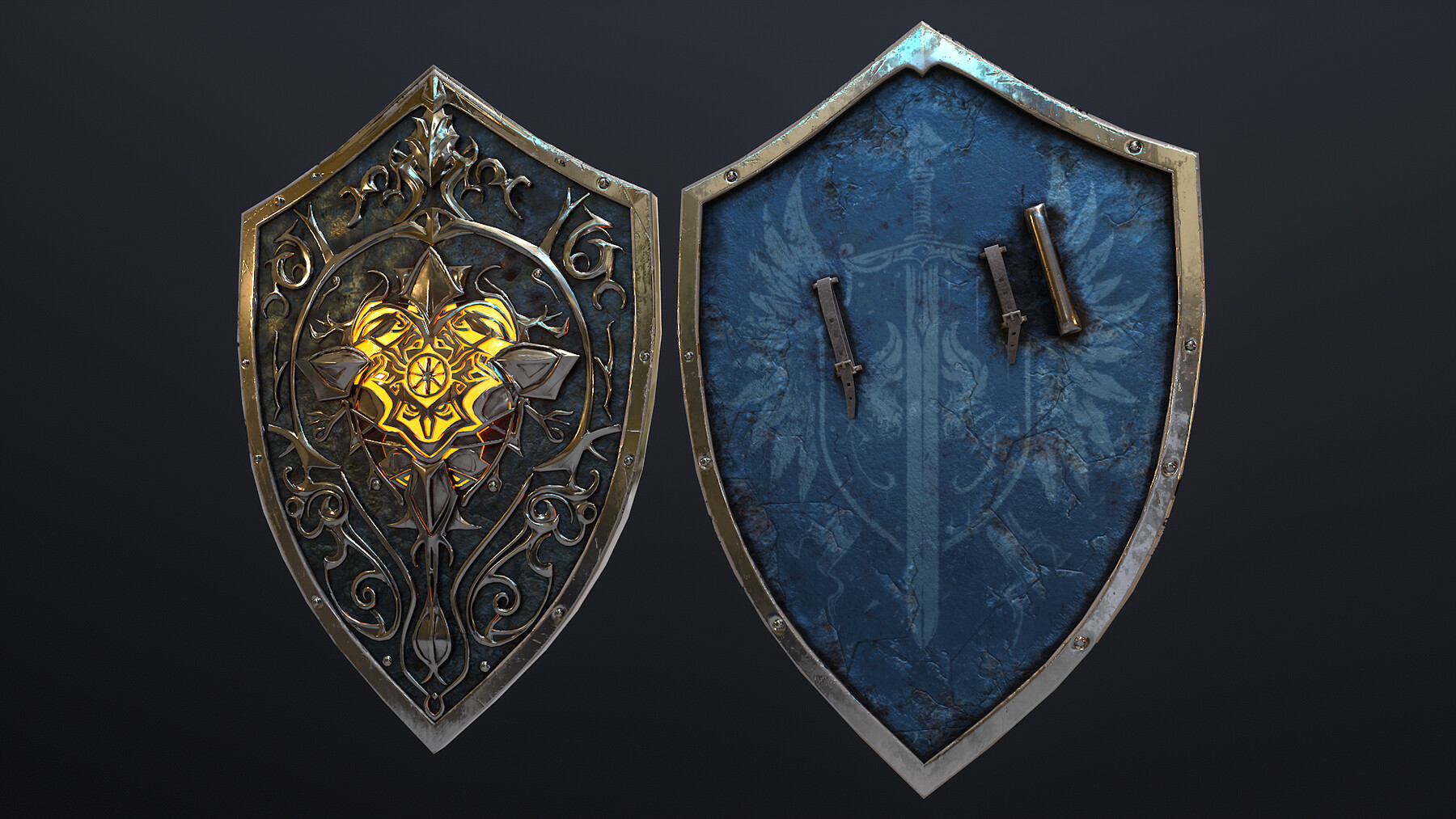 ArtStation - Fantasy Shield | Game Assets