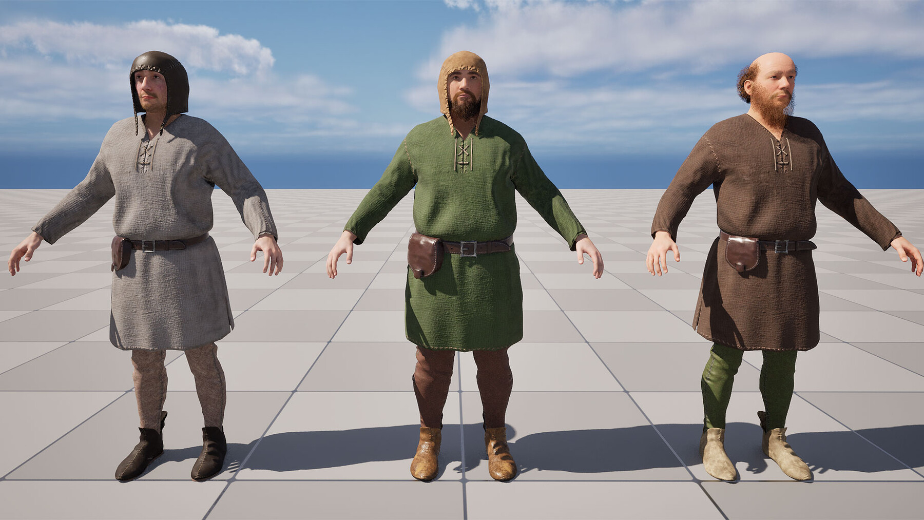 ArtStation - MetaHuman Medieval Cloth 01: Male Villager | Game Assets