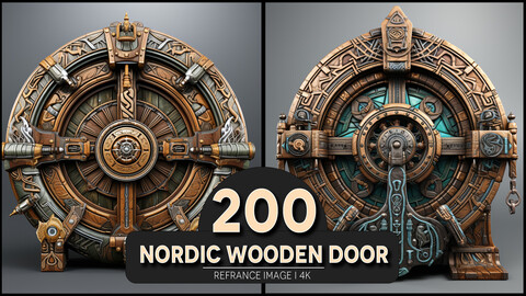 Nordic Wooden Door 4K Reference/Concept Images