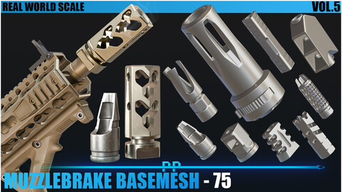 75 Muzzle Brake Basemesh