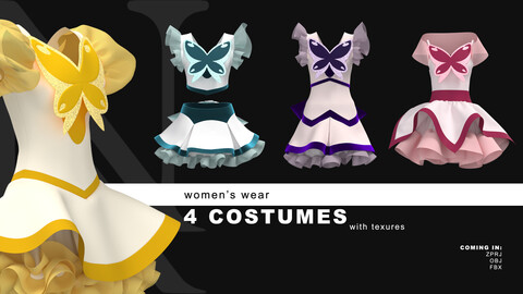 4 Costume Dresses