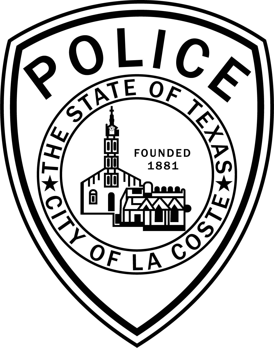 ArtStation CITY OF LA COSTE STATE OF TEXAS POLICE PATCH VECTOR FILE