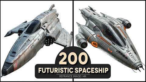 Futuristic Spaceship 4K Reference/Concept Images