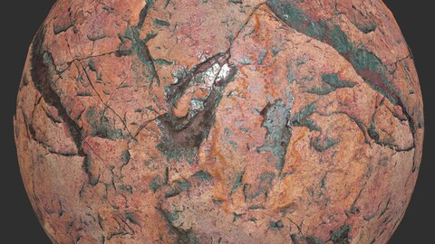 Multicolor Sandstone Rock PBR 4K Texture