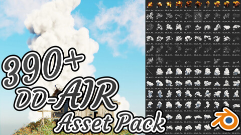 390+ DD-AIR Asset Pack for Blender