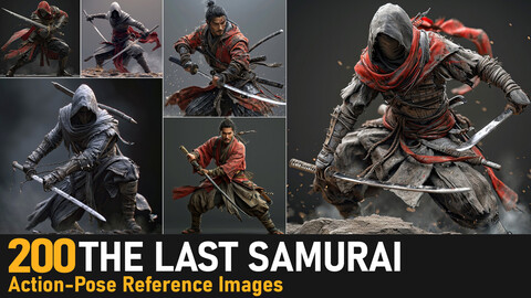 Action Pose Of The Last Samurai |4K Reference Images