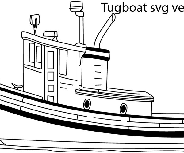 Artstation Tugboat Svg Vector File 30 Artworks 9312