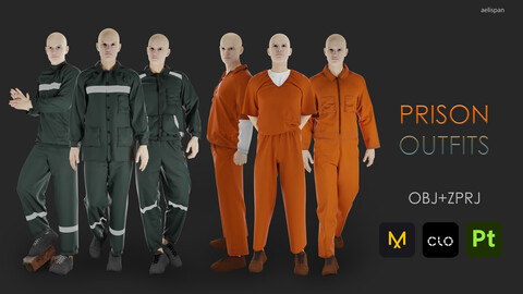 Prison outfits. Marvelous designer/Clo3D