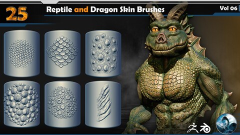 Reptile and Dragon Skin Brushes  Vol 06