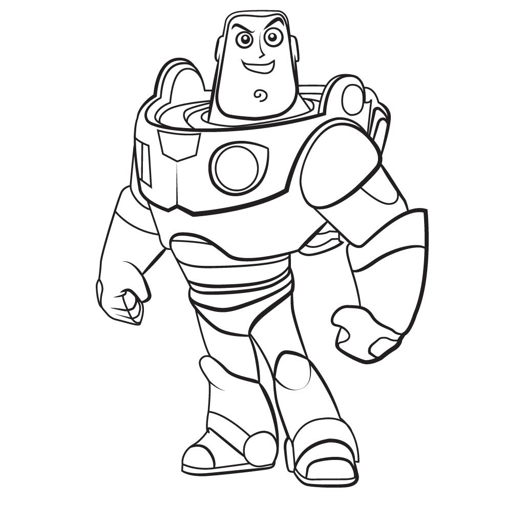 ArtStation - Buzz lightyear icon black and white hand drawn outline ...