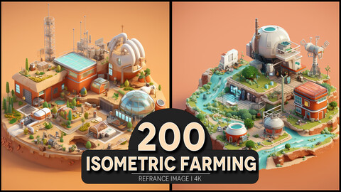 Isometric Farming 4K Reference/Concept Images