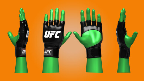 UFC Boxing Gloves 3d model