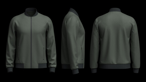 Bomber Jacket 3d Model