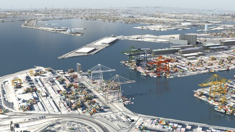 Refinery Container Port 3D model