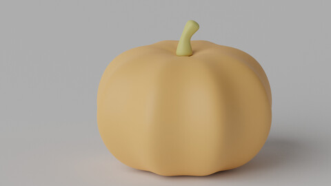 Cartoon Pumpkin 3D model