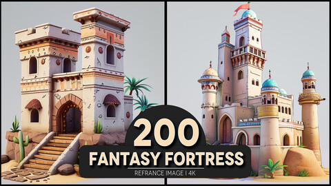 Fantasy Fortress 4K Reference/Concept Images