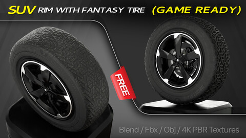 SUV Rim With Fantasy Tire (Free)