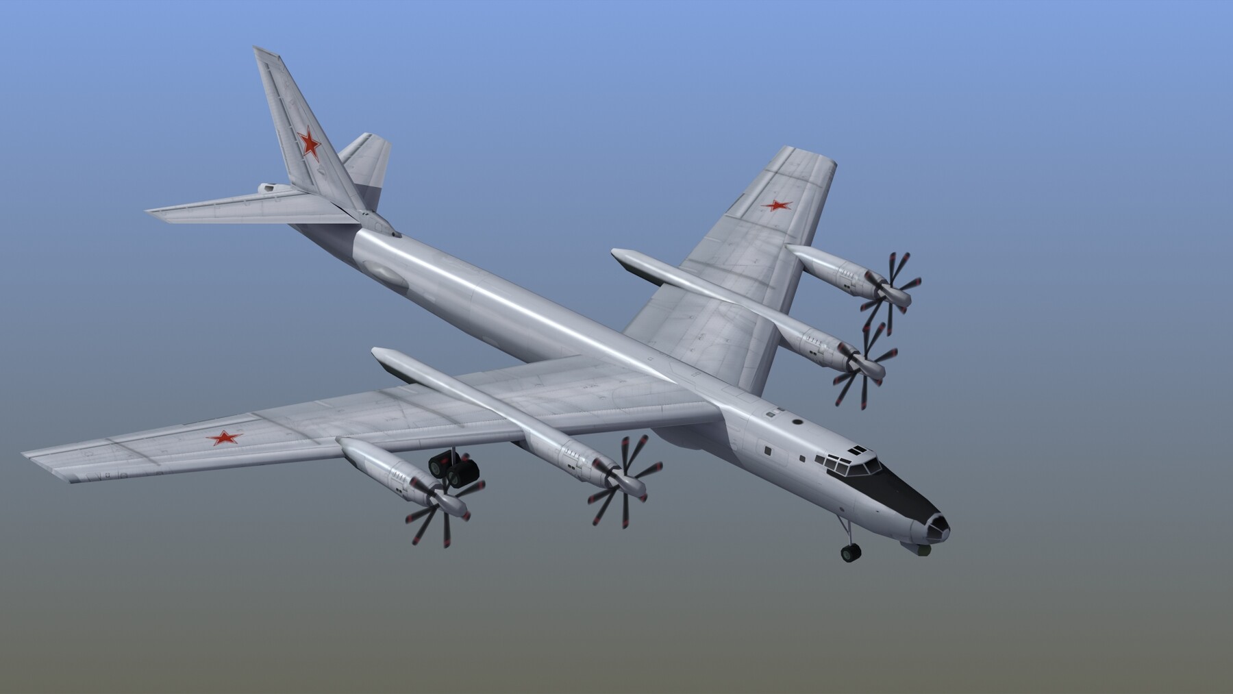 Bear F Aircraft Low-poly 3D Model | Tu 95 Game | web.siu.edu.so