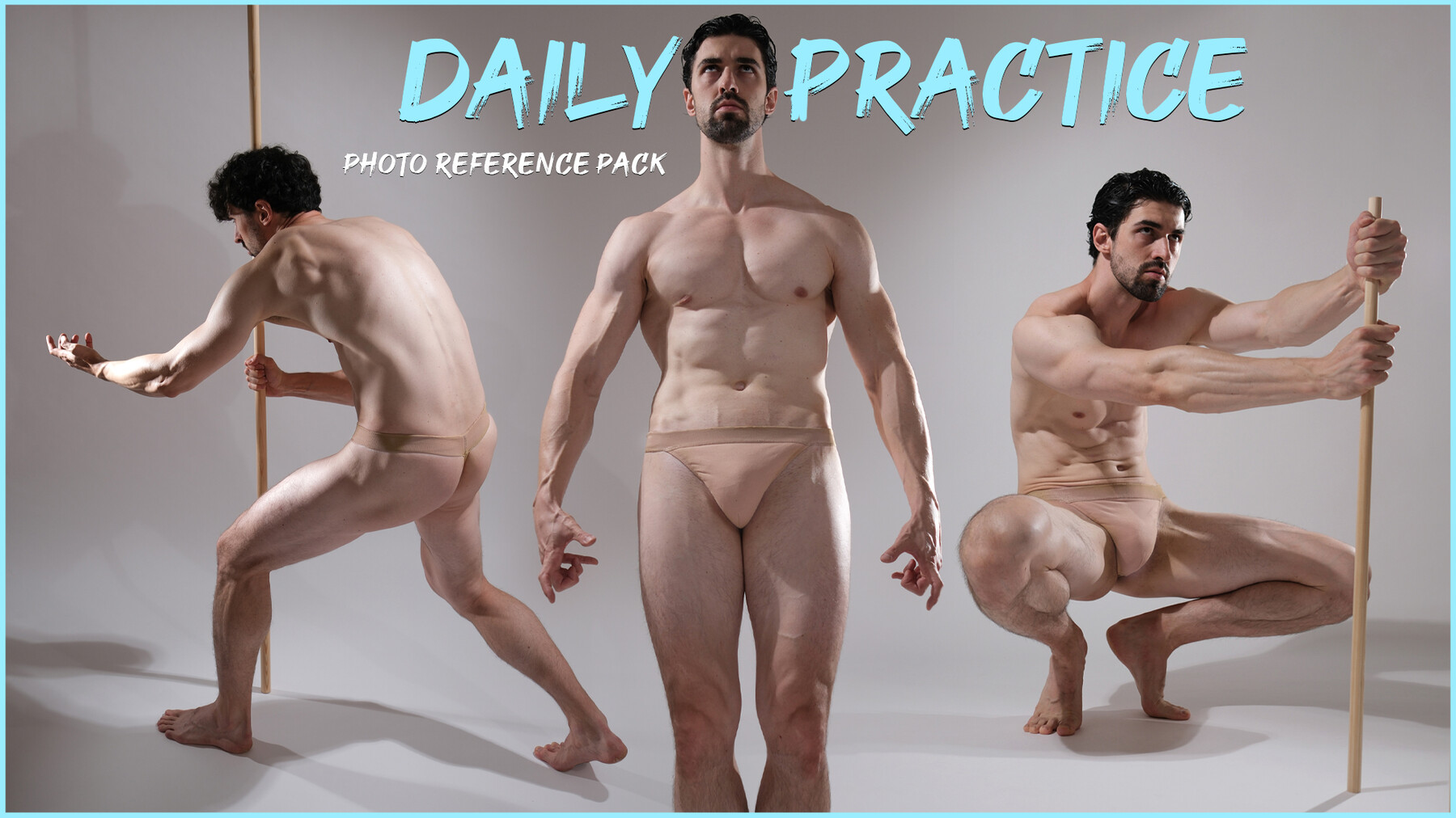 ArtStation - Male and Female Body Photo Reference Pack For Artists 476  JPEGs