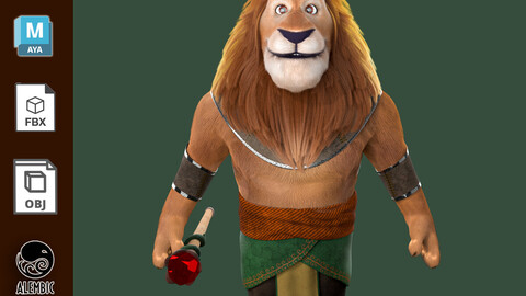 Cartoon Lion Model