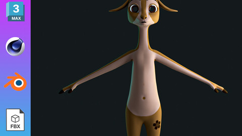 Stylized Deer Model