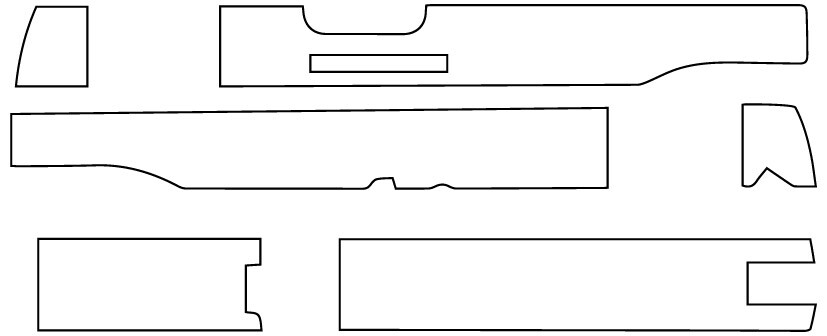 ArtStation - COLT 1911 SLIDE OUTLINE -4 | Artworks