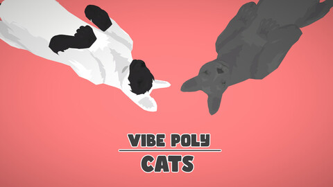 Vibe Poly - Cats - Rigged & Animated