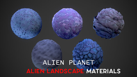 Stylized Alien Landscape Materials