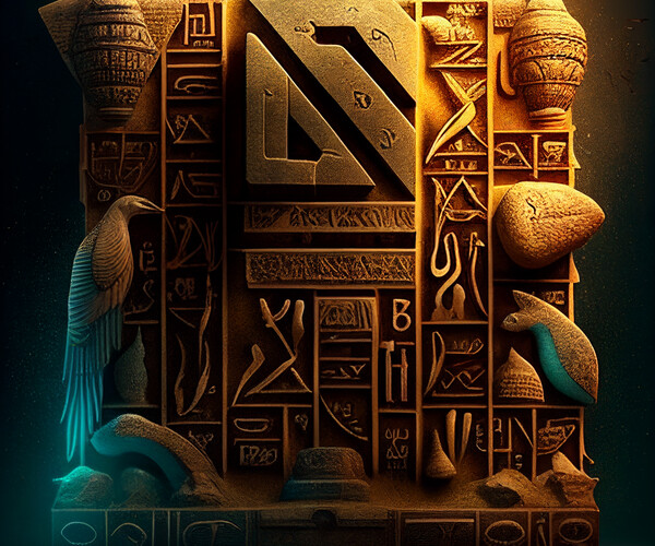 ArtStation - HIEROGLYPHICS -ART II [ai art] | Artworks