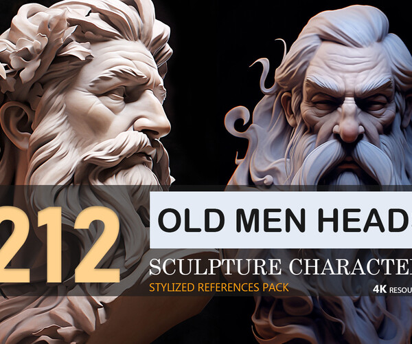 ArtStation - +4000---STYLIZED HEADS-SCULPTING REFERENCES IMAGES---50% ...