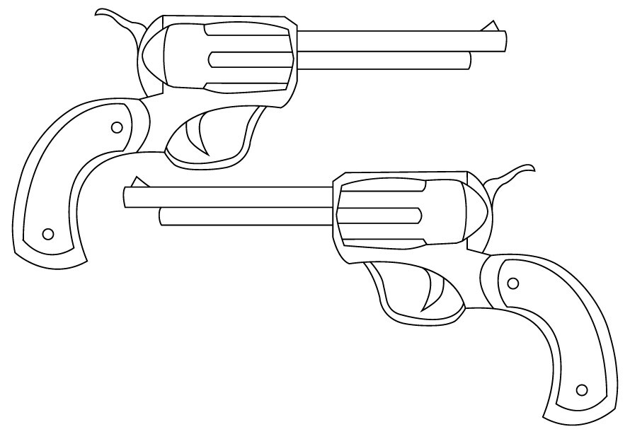 ArtStation - HANDGUN PISTOL BLANK TEMPLATE-11 | Artworks