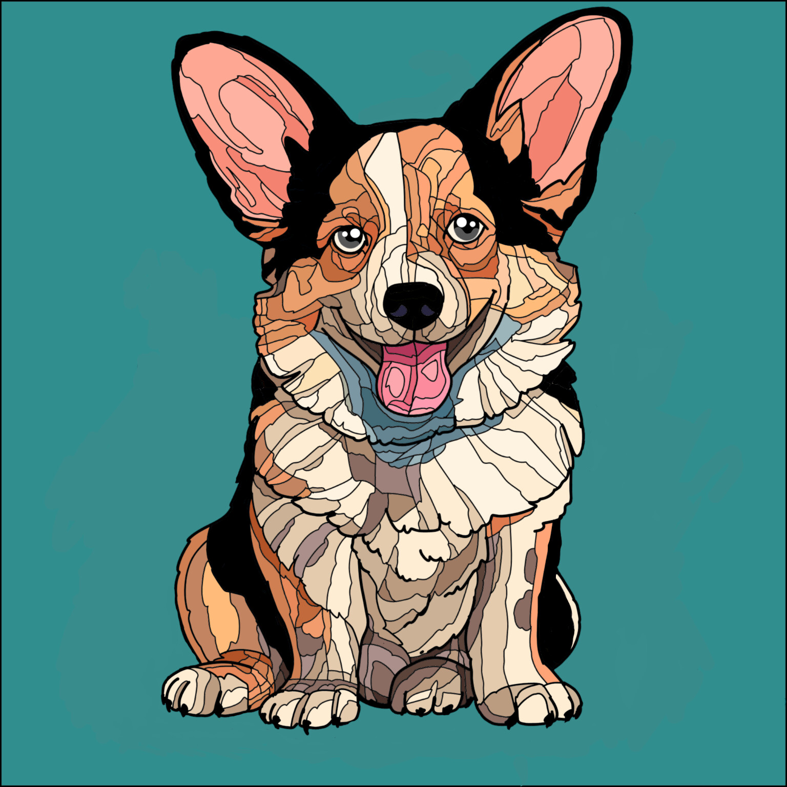 Artstation - Corgi Dog 