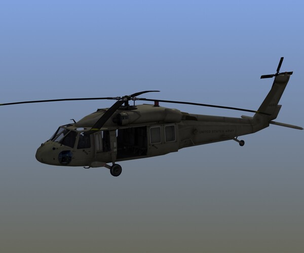 ArtStation - UH60M Blackhawk Helicopter | Game Assets