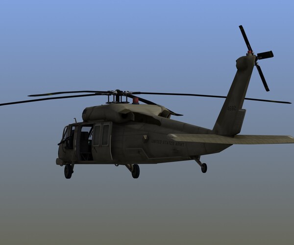 ArtStation - UH60M Blackhawk Helicopter | Game Assets