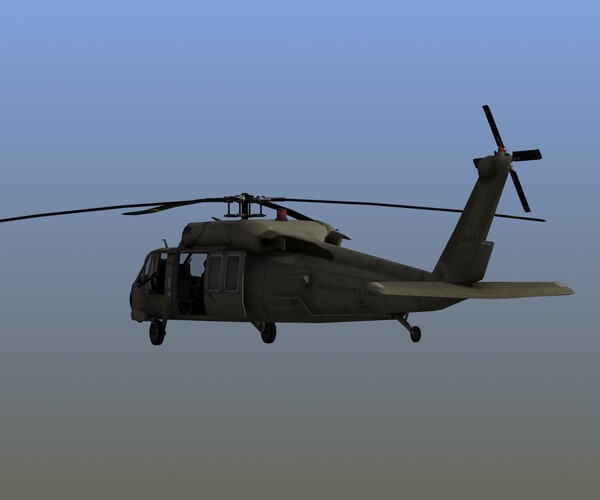 ArtStation - UH60M Blackhawk Helicopter | Game Assets