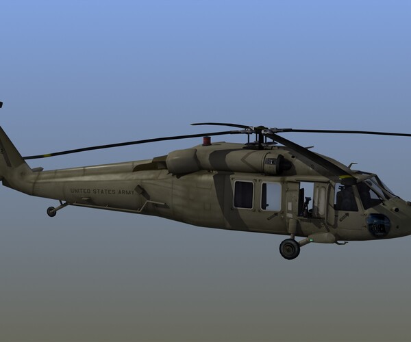 ArtStation - UH60M Blackhawk Helicopter | Game Assets