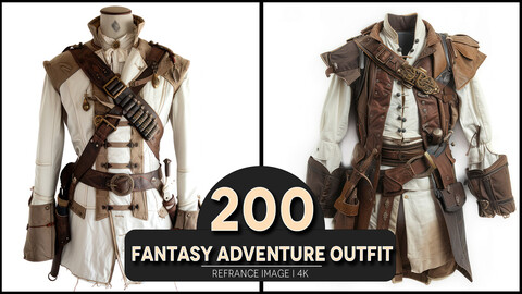 Fantasy Adventure Outfit 4K Reference/Concept Images