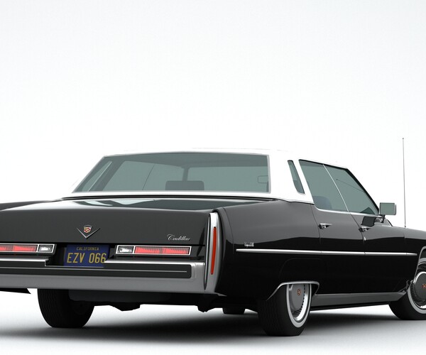 ArtStation - Cadillac DeVille Sedan 1975 | Game Assets