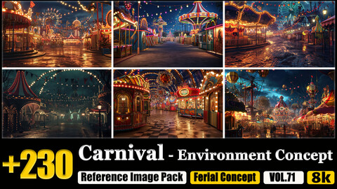 230 Carnival Environment Concept Reference Image Pack v.71 |8K|