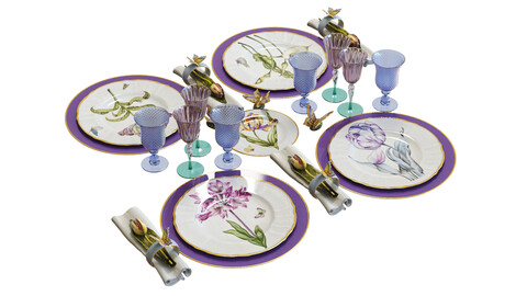 3D Model / Dinnerware Set 01 / Anna Weatherley