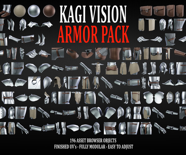 ArtStation - Kagi Vision Armor Pack | Game Assets