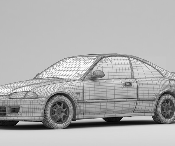 ArtStation - Honda Civic EJ1 Coupe | Game Assets