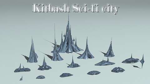 Fantasy furturistic city