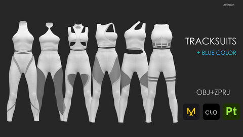 Tracksuits. Marvelous designer/Clo3D